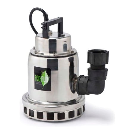 Eco Flo Products Eco-Flo SEP50M Submersible Water Fall Fountain Pump, Stainless Steel, 1/2 HP SEP50M